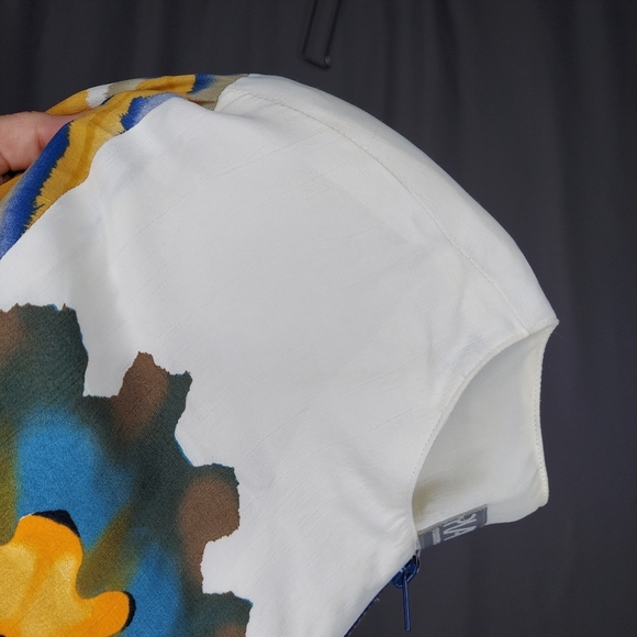 Dorothy Shoelen Skirt Set 6 Cropped Jacket Full A-Line Midi Abstract Floral Y2K - Picture 11 of 15